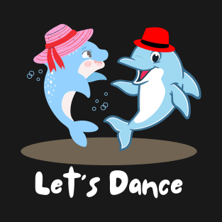 Cute Dolphin Couple Having Dance T-Shirt