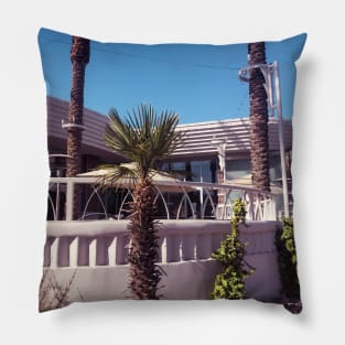 Midcentury Modern Coffee Shop in Palm Springs Pillow