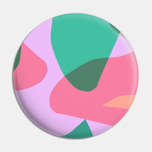 Pocket - ABSTRACT CAMOUFLAGE PINK GREEN Pin