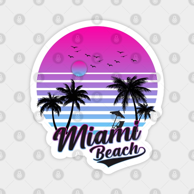 Miami Beach Magnet by Rans Society