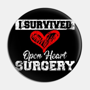 I Survived Open Heart Surgery Heart Health Awareness Month Pin