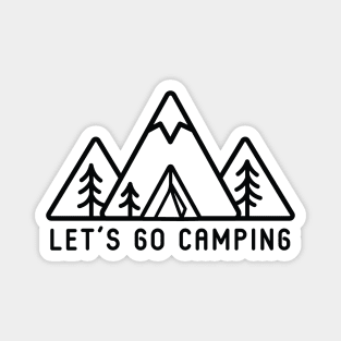 Let's Go Camping Magnet