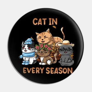 Cat Every Season Pin