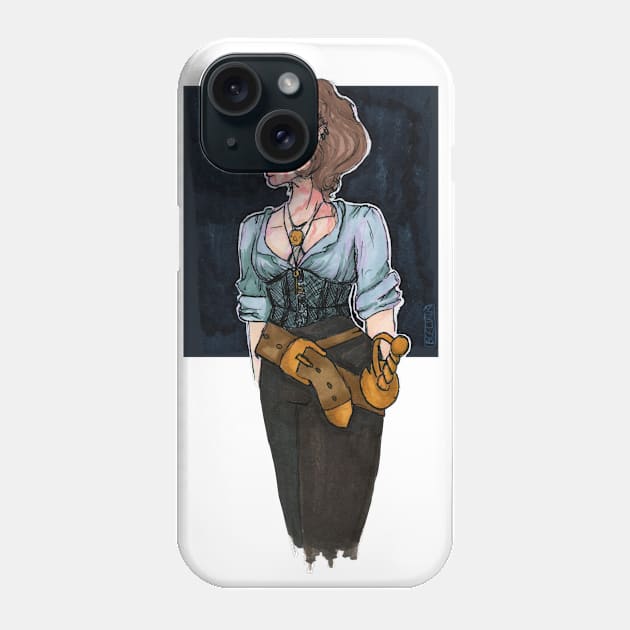 the blind pirate Phone Case by Beelixir Illustration