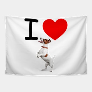 I HEART JACK RUSSELL Tapestry