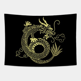 Golden Dragon Tapestry