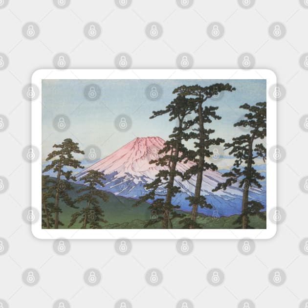 Mount Fuji at Hakone by Kawase Hasui Magnet by Takeda_Art