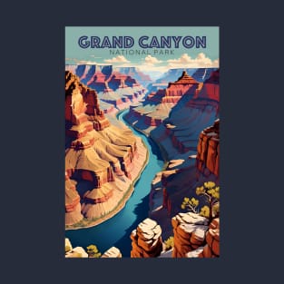 Grand Canyon National Park Travel Ad T-Shirt