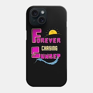 Forever Chasing Sunsets Shirt, Retro Sunsets Shirt, Summer Shirt, Vacation Shirt, Beach Shirt, Summer Vacation Shirt, Summer Outfit Phone Case