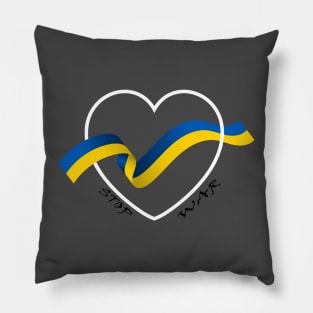 stop war in Ukraine Pillow