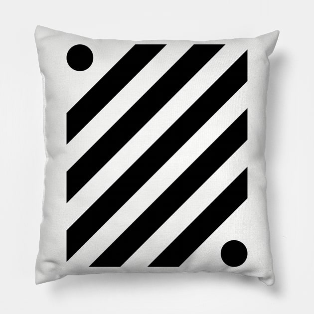 Diagonal Line Pillow by ganola