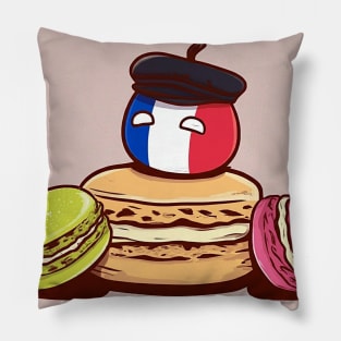 France Polandball Cute Macron Macaron Design Pillow