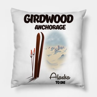 Girdwood anchorage alaska ski Pillow