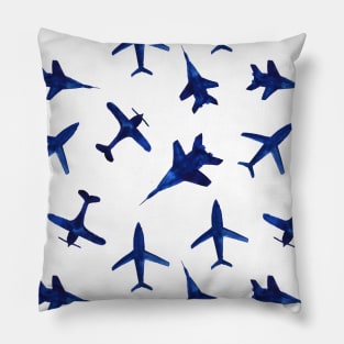 Blue airplanes Pillow