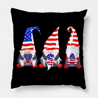 4th Of July 2020 Gnomes Shirt Funny American USA Patriotic Pillow