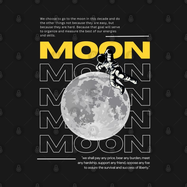 Space Moon | Night Moon | Freedom Of The Moon by STYLEEPOOL