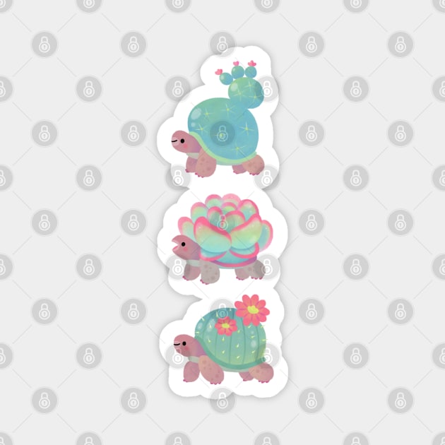 Cactus tortoise Magnet by pikaole