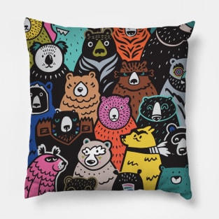 Bears Pattern Pillow