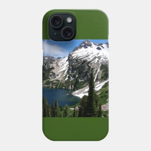 Sawtooth Mountains Landscape with a Lake Phone Case