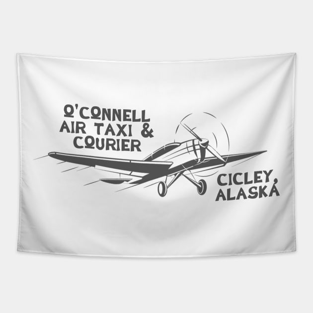 O'Connell Air Taxi Courier Northern Exposure Tapestry by SonnyBoyDesigns