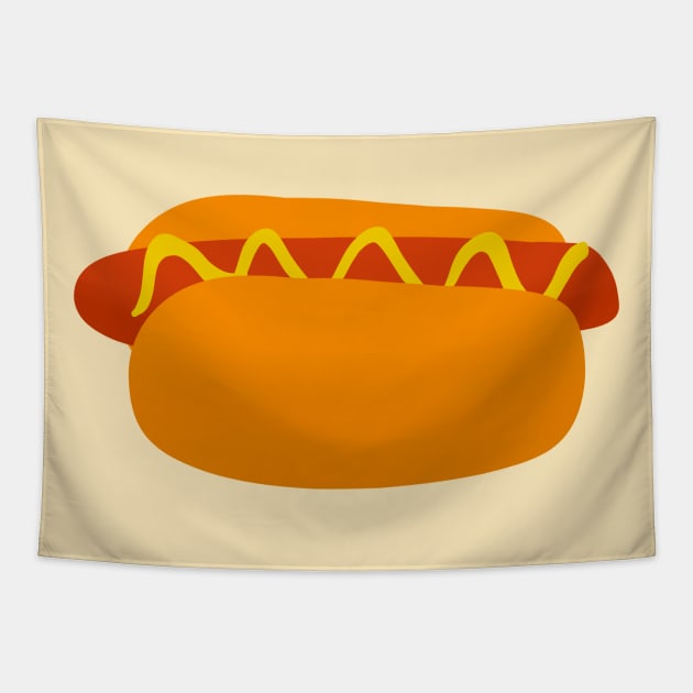 Just a hotdog Tapestry by novabee