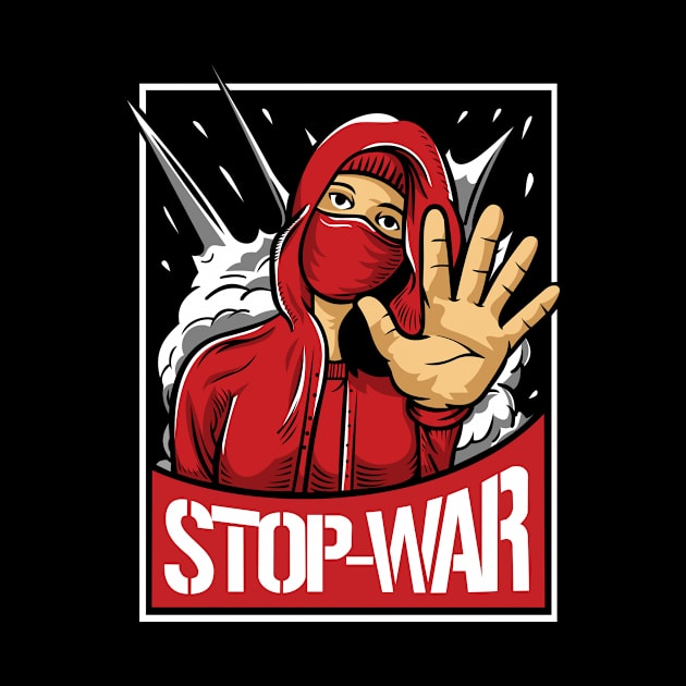 Stop War Ukraine Support Design by Nerdy