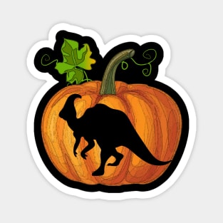 Dinosaurs in pumpkin Magnet