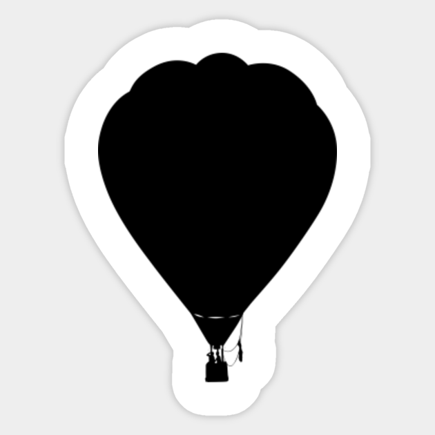 limited edition exclusive hot air balloon outline silhouette hot air balloon outline silhouette sticker teepublic limited edition exclusive hot air balloon outline silhouette