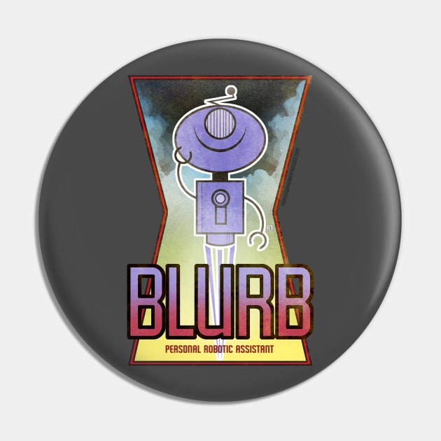 Vintage BLURB Pin by StudioSiskart 