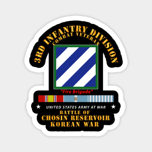 3rd ID - Battle Chosin Reservoir w KOREA War SVC Magnet