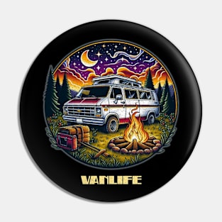 Chevy camper Vanlife Pin