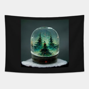 Merry Christmas Snowglobe IV Tapestry