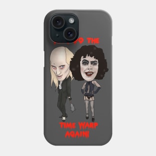 The Rocky Horror Picture Show Inspired Lets Do The Time Warp Again RiffRaff Frank N Furter Illustration Phone Case