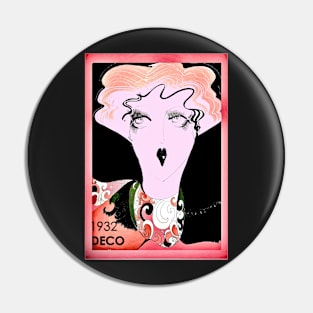 1932 ART DECO DOLLY POSTER Pin