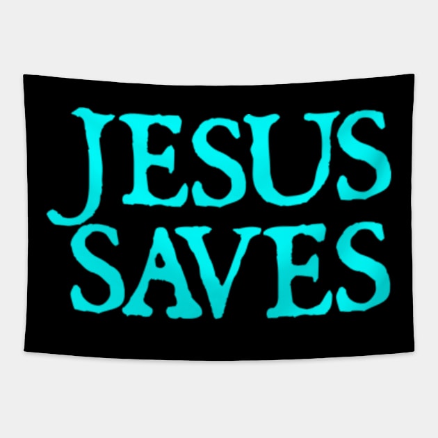 Jesus Saves Tapestry by  hal mafhoum?