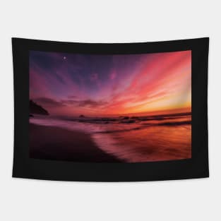 Sunset Color Explosion Tapestry