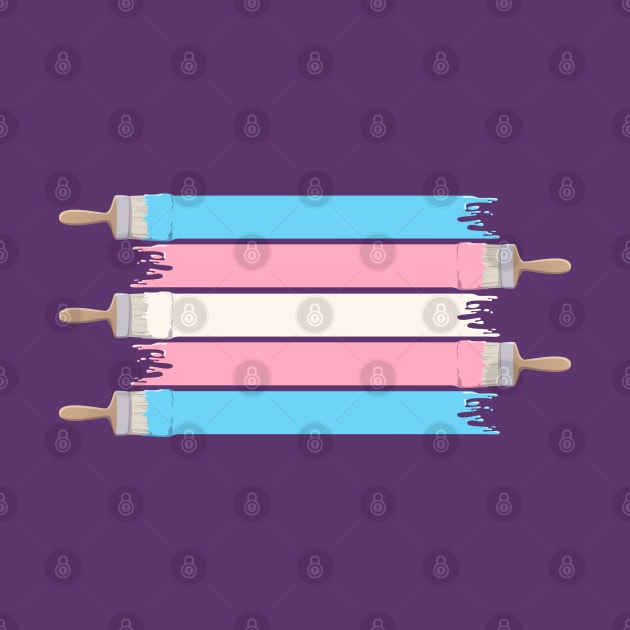 Paint Pride - Trans Flag by Abbilaura