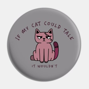 Mean Cat Pin