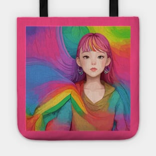 Rainbow Girl Tote