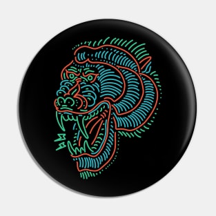 baboon neon tattoo Pin