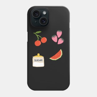 Y2k Coquette Berry Design Sticker Pack Phone Case