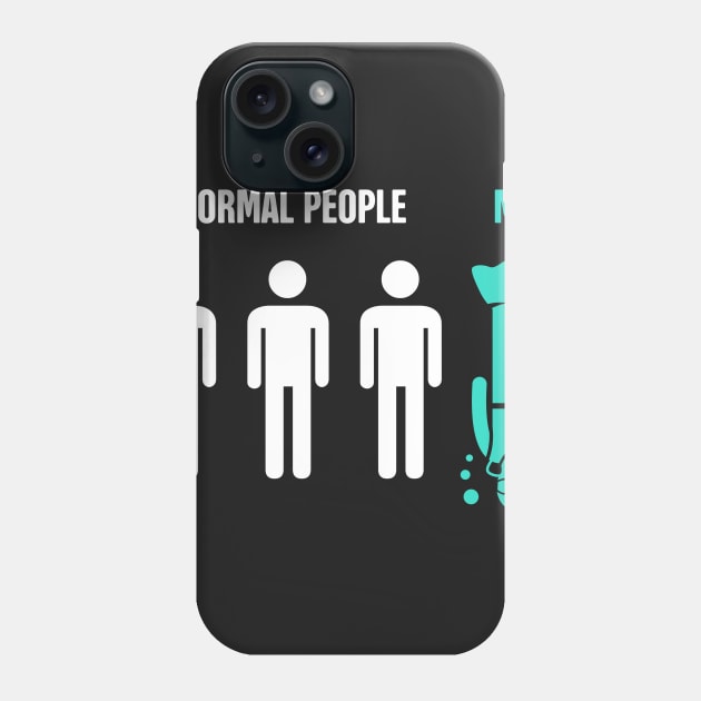 Normal People, Me | Funny Scuba Diving Design Phone Case by MeatMan