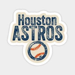 Astros Vintage Weathered Magnet