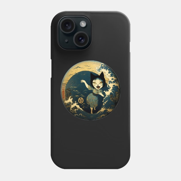 Cat Girl | Japanese Horror Art Phone Case by TheJadeCat