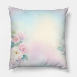Pastel Color flowers Pillow