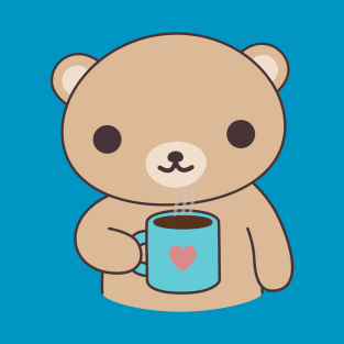 Cute Coffee Bear T-Shirt T-Shirt