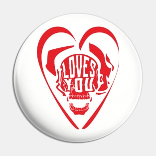 Satan loves you Pin