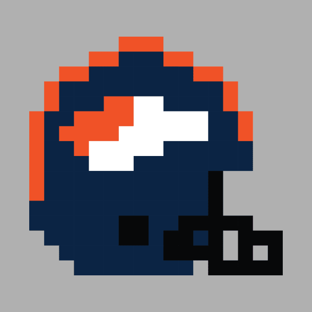 8 Bit Denver Broncos Helment by N8I