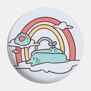 Pastel Frogs Pin