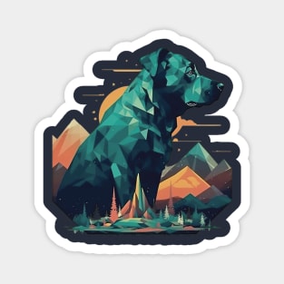 Abstract dog Magnet